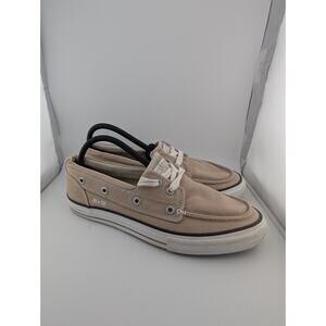 Converse One Star Men's Size 8 Boat Shoes Beige Canvas Tan Loafers
